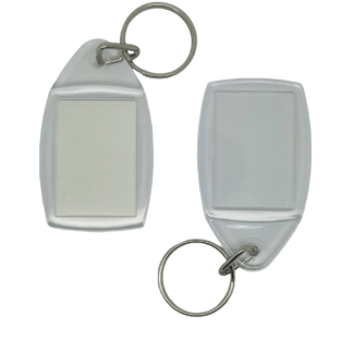 Clear Perspex Key Fobs