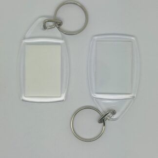 Clear Perspex Key Fobs