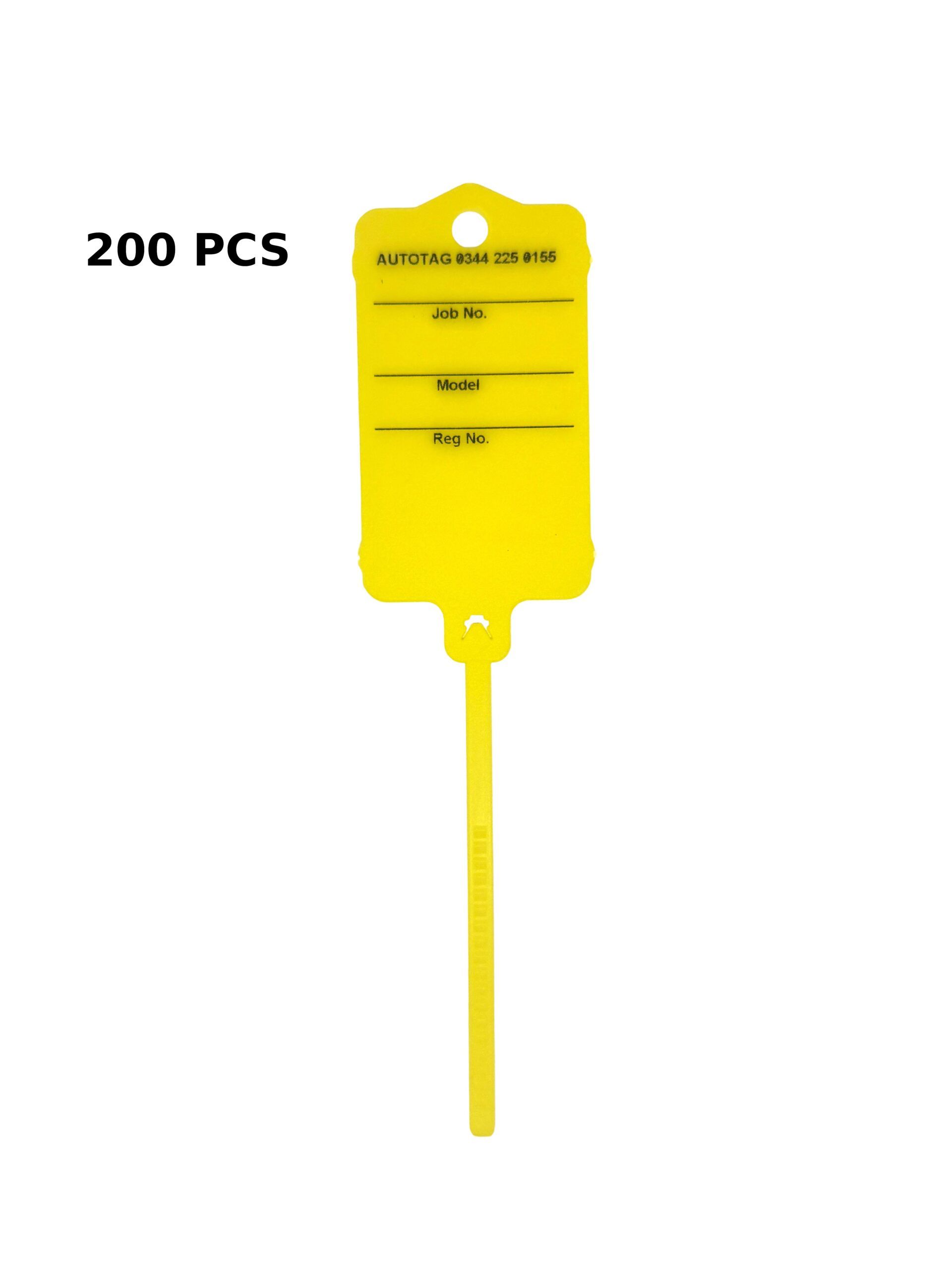 Large Workshop Key Tags - Yellow